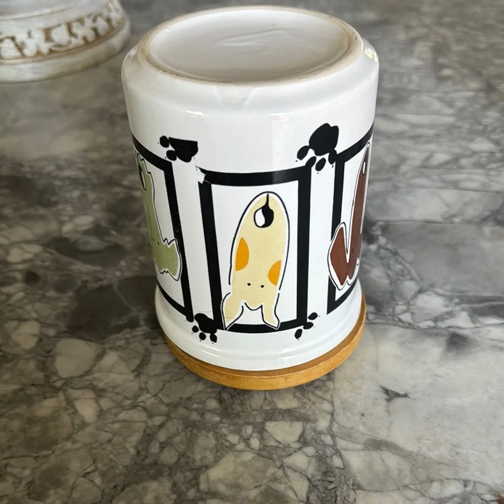 Dog-Themed Ceramic Treat Jar